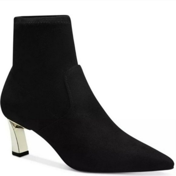 Alfani Shoes - Alfani Bambey Faux Suede Ankle Boots Black